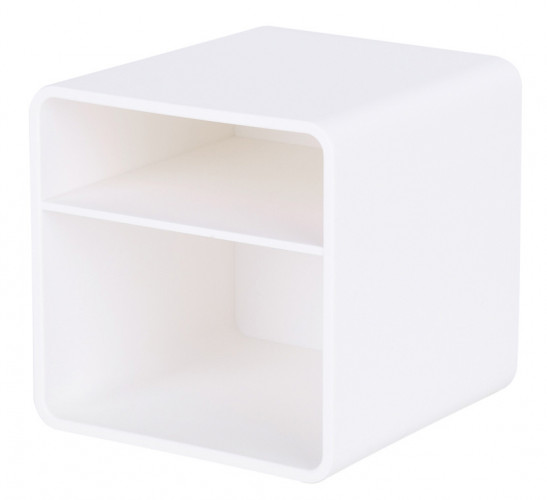 Подставка Deli NS011White Nusign 2отд. для письменных принадлежностей 84х84х86мм белый пластик