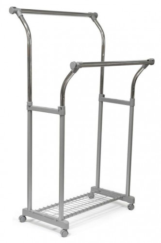 Вешалка CH-4375, 85-145x44x102-170 см, серый/хром