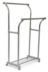 Вешалка CH-4375, 85-145x44x102-170 см, серый/хром