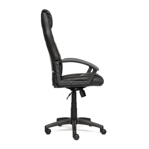 Кресло DRIVER, кож/зам/ткань, черный/серый, 36-6/12