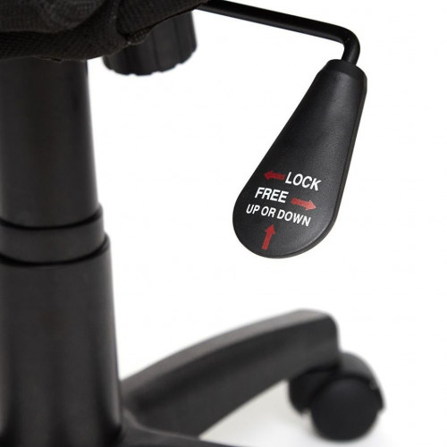 Кресло DRIVER, кож/зам/ткань, черный/серый, 36-6/12