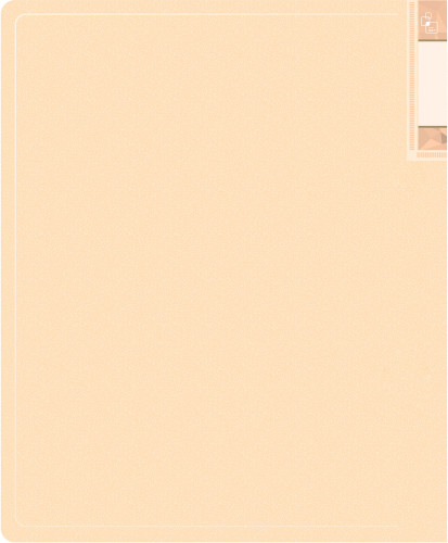 Папка с 20 прозр.вклад. Бюрократ Gems GEM20CREAM A4 пластик 0.7мм торц.карм с бум. встав кремовый жемчуг