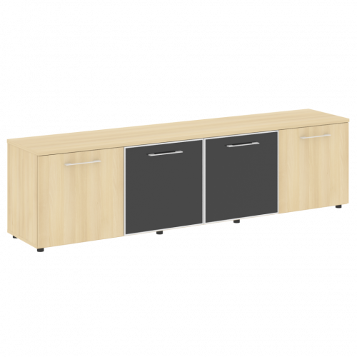 Yalta Тумба модульная LT.TS-4.5 black Акация/Стекло black 2188*450*580