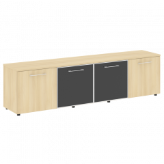 Yalta Тумба модульная LT.TS-4.5 black Акация/Стекло black 2188*450*580