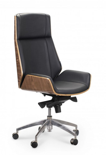 Кресло руководителя  Патио WH001-blackleather