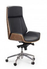 Кресло руководителя  Патио WH001-blackleather