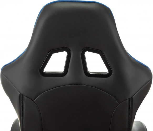 Кресло игровое Zombie VIKING 4 AERO черный/синий ткань/эко.кожа с подголов. крестов. пластик