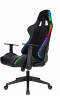 Кресло игровое Zombie GAME RGB черный эко.кожа/ткань с подголов. крестов. пластик пластик черный