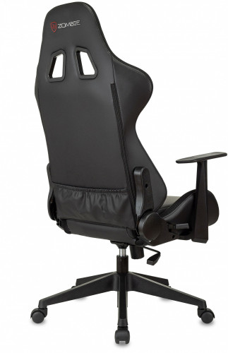 Кресло игровое Zombie GAME RGB черный эко.кожа/ткань с подголов. крестов. пластик пластик черный