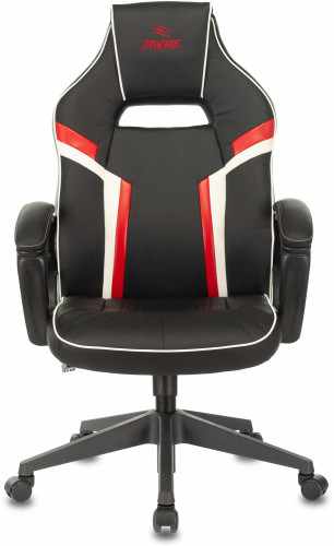 Кресло игровое Zombie Z3 черный/красный эко.кожа с подголов. крестов. пластик