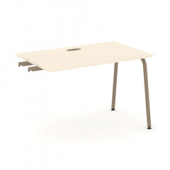 Estetica Стол приставка к опорным тумбам ES.SPR-2-LK Сатин/Латте металл 1180*730*750