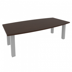 First Стол переговорный KPRG-1 Венге/Серые опоры 2400*1200*750