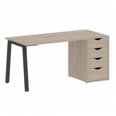 Home Office Стол письменный VR.SP-3-158.4.A Дуб аттик/Антрацит металл 1580*720*750