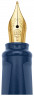 Ручка перьев. Moleskine Kaweco (KAWFOUNTPENMBLUE) синий M сталь нержавеющая/позолота син. черн. подар.кор.