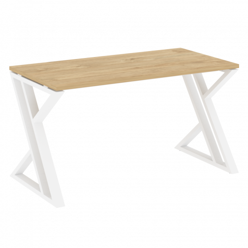 Loft Стол рабочий VR.L-SRZ-3.7 Тиквуд светлый/Белый металл 1380*720*750