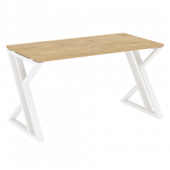 Loft Стол рабочий VR.L-SRZ-3.7 Тиквуд светлый/Белый металл 1380*720*750