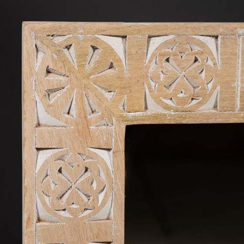 Зеркало Secret de Maison Caraibo (mod. 1824), дерево манго, 55х85х2,5см, натуральный/white wash