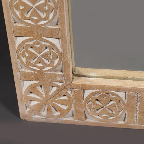 Зеркало Secret de Maison Caraibo (mod. 1824), дерево манго, 55х85х2,5см, натуральный/white wash