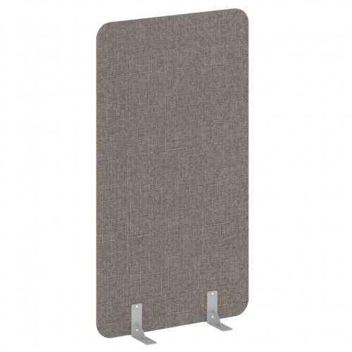 R-line soft Перегородки на металлических опорах на фетровых подпятниках AP.F-100-180 Romeo 05/Серый металл 1000*18*1800