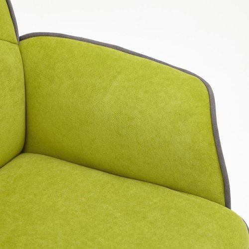 Кресло CHARM, флок , олива, 23