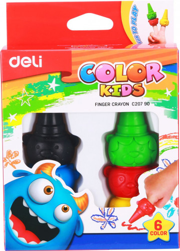 Восковые мелки Deli EC20790 Color Kids 6цв. картон.кор./европод.