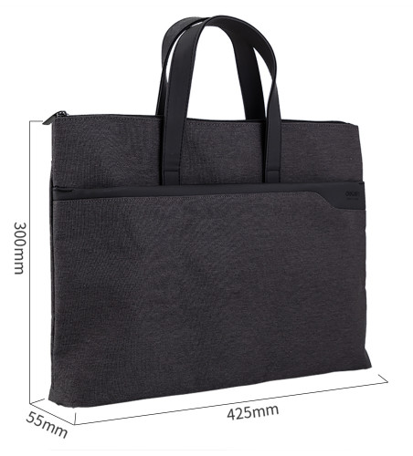 Папка-портфель Deli 63750GREY 1 отдел. терилен серый