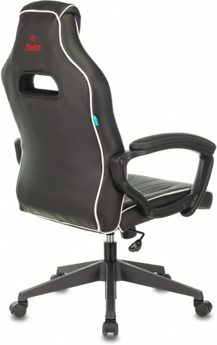 Кресло игровое Zombie Z3 черный/зеленый эко.кожа с подголов. крестов. пластик