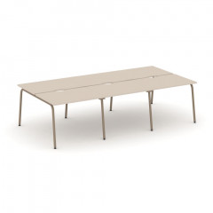 Estetica Рабочая станция на 6 мест ES.D.RS-6.1-VK Капучино/Латте металл 2940*1500*750