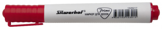 Маркер для досок Silwerhof Prime+ скошенный пиш. наконечник 2-5мм красный коробка