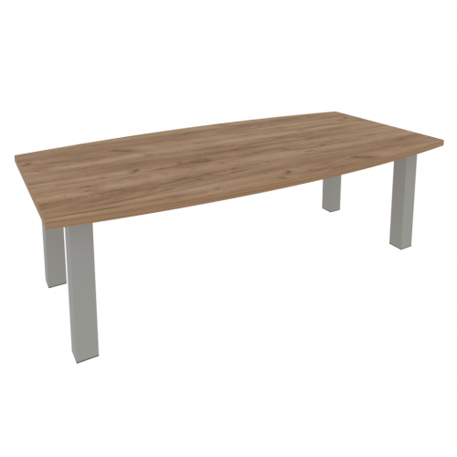 First Стол переговорный KPRG-1 Дуб табак/Серые опоры 2400*1200*750