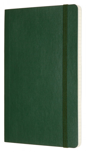 Блокнот Moleskine CLASSIC SOFT QP617K15 Large 130х210мм 192стр. клетка мягкая обложка зеленый