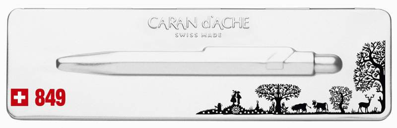 Ручка шариков. Carandache Office Essentially Swiss (849.754) Cut up Paper M син. черн. подар.кор.