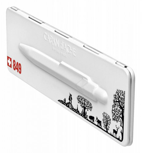 Ручка шариков. Carandache Office Essentially Swiss (849.754) Cut up Paper M син. черн. подар.кор.