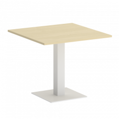 Home Office Стол квадратный VR.SP-5-90.2 Клён/Белый металл 900*900*750