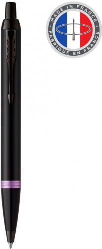 Ручка шариков. Parker IM Vibrant Rings K315 (CW2172951) Amethyst Purple PVD M син. черн. подар.кор.