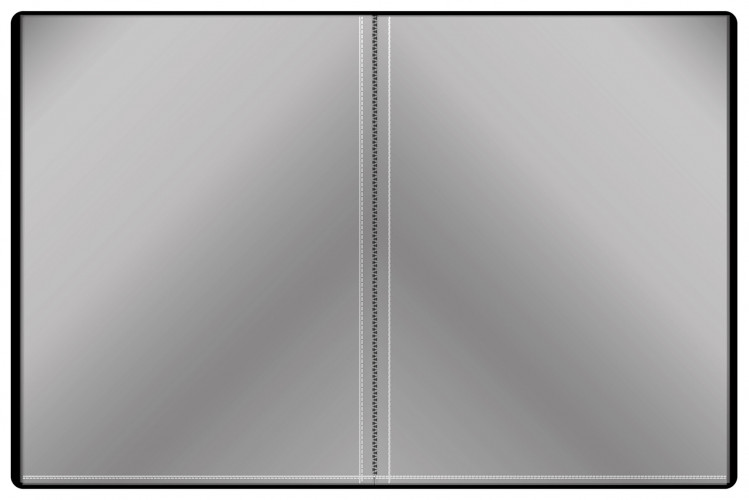 Папка с 80 прозр.вклад. Silwerhof Perlen 292981-73 A4 1мм карман сиреневый металлик