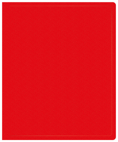 Папка на 2-х кольцах Buro -ECB413/2RRED A4 пластик 0.5мм красный