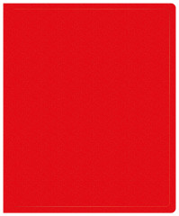 Папка на 2-х кольцах Buro -ECB413/2RRED A4 пластик 0.5мм красный