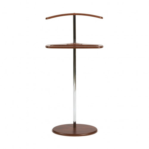 Вешалка HILTON, МДФ/металл, 27,5*50*105 см, Орех