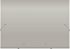 Портфель Бюрократ -BPR6GREY 6 отдел. A4 пластик 0.7мм серый