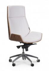 Кресло руководителя  Патио WH001-whiteleather