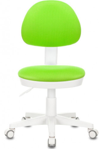 Кресло детское Бюрократ KD-3 салатовый TW-18 крестов. пластик белый