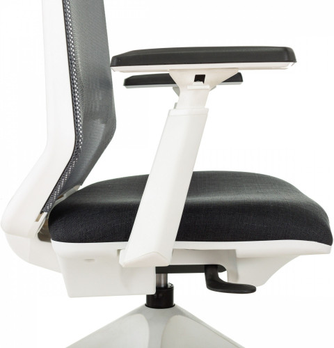 Кресло Бюрократ MC-W611NL серый TW-04 38-417 сетка/ткань крестов.4-луч. пластик пластик белый