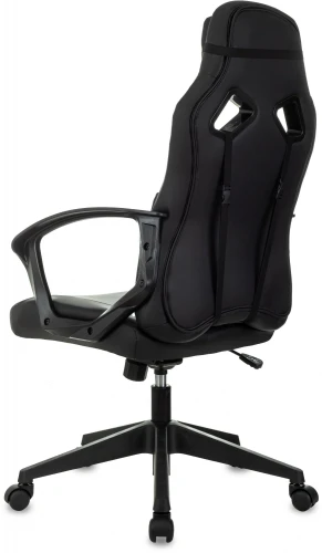 Кресло игровое Zombie 300 черный эко.кожа крестов. пластик пластик черный