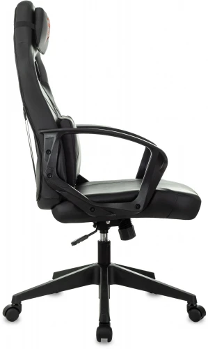 Кресло игровое Zombie 300 черный эко.кожа крестов. пластик пластик черный