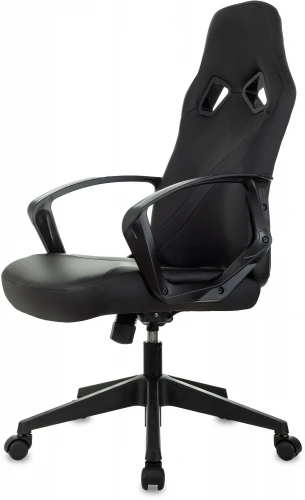 Кресло игровое Zombie 300 черный эко.кожа крестов. пластик пластик черный