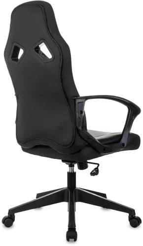 Кресло игровое Zombie 300 черный эко.кожа крестов. пластик пластик черный