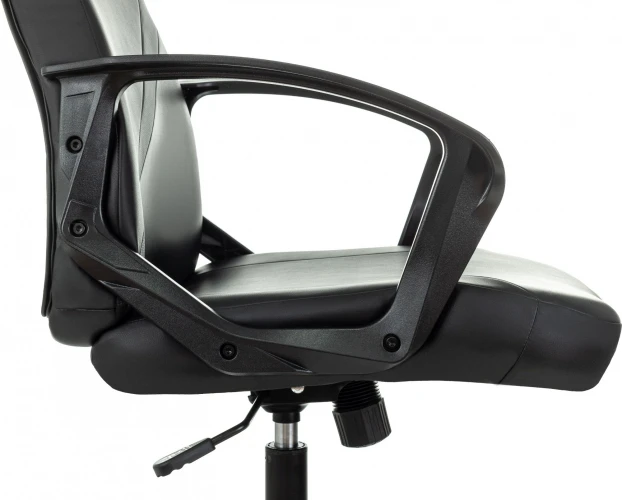 Кресло игровое Zombie 300 черный эко.кожа крестов. пластик пластик черный