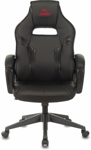 Кресло игровое Zombie Z3 черный эко.кожа с подголов. крестов. пластик