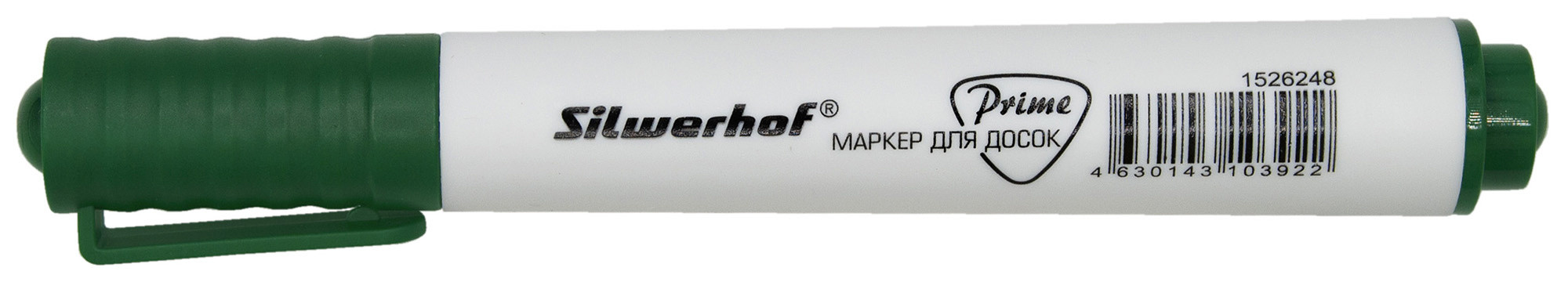 Маркер для досок Silwerhof Prime+ скошенный пиш. наконечник 2-5мм зеленый коробка
